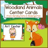 Woodland Animals Pocket Chart Center Cards