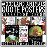 Woodland Animals Theme Classroom Decor Motivational Poster