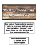 Rustic - Bathroom Passes