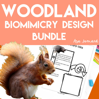 Preview of Woodland Animals & Plants Bundle | Biomimicry Design Compatible with NGSS