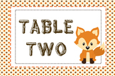 Woodland / Camping Table Numbers