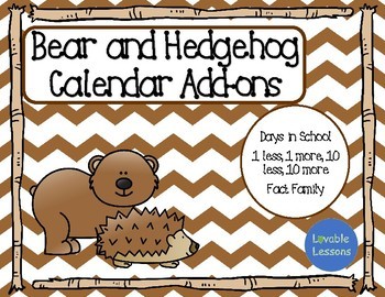 Preview of Woodland Creature Calendar Add-on