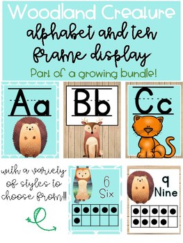 Woodland Alphabet Wall Letter Decal DB438 - Designed Beginnings