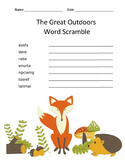 Woodland Creatures Language Arts Worksheets
