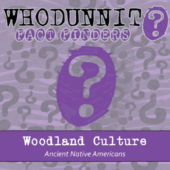Preview of Woodland Culture Whodunnit Activity - Printable & Digital Game Options