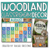 Woodland Classroom Decor / Editable