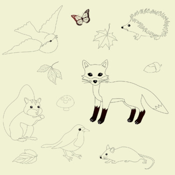 Woodland Forest Animals Clip Art Pack – Commercial by SayBeluga | TpT