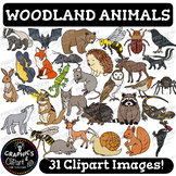 Woodland Forest Animals Clip Art Set {Clipart for Teachers}