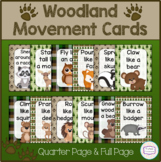 Woodland / Forest Animals Movement Cards
