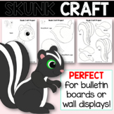 Woodland Forest Animals SKUNK Printable Craft Project