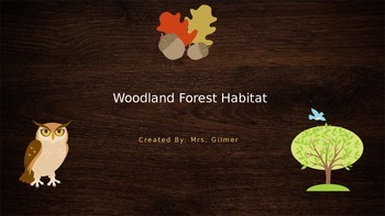 Preview of Woodland Forest Habitat PowerPoint