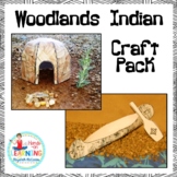 Woodland Indian Wigwam and Canoe Craft Pack