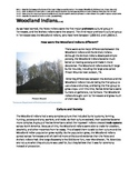 Woodland Indians nonfiction passage and practice
