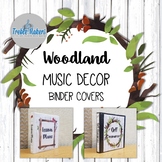 Woodland / Forest Music Decor- Binder Covers