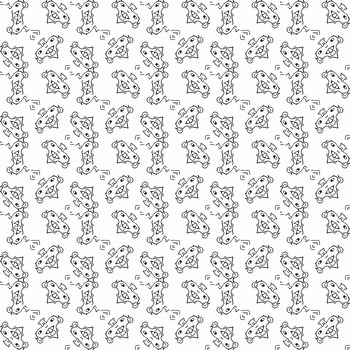 Woodland Pals Lineart Seamless Patterns for Commercial and Personal Use ...