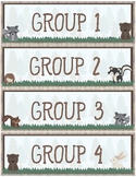 Woodland Theme - Classroom Decoration - Group Labels