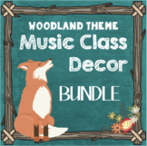 Woodland Theme Music Class Decor - BUNDLE