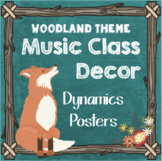 Woodland Theme Music Class Decor - Dynamics Posters