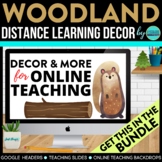 Woodland Theme | Online Teaching Backdrop | Google Classro