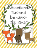 Woodland-Themed Behavior Clip Chart