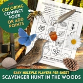 Woodland Trail - Scavenger Hunt & Connect Four - Game & Coloring