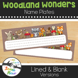 Woodland Wonders Name Plates - Camping, Forest, Woodland Theme