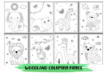 Jungle animals coloring pages by K Kids Resources | TPT