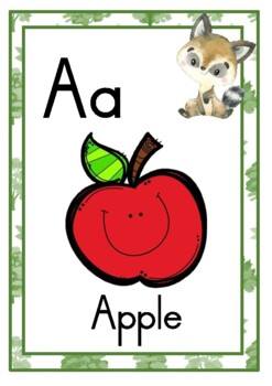 Woodland theme alphabet by Bernadene Booysen | Teachers Pay Teachers