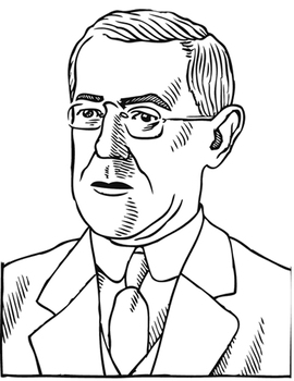 Preview of Woodrow Wilson 4 PDFs for poster print and color 14x18, 21x27, 28x36, 35x45