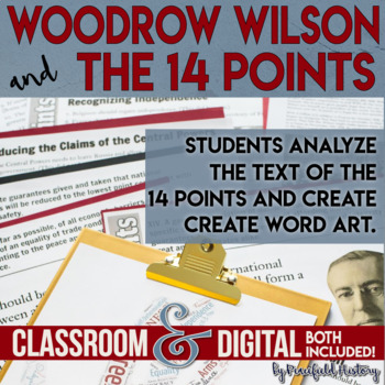Preview of Woodrow Wilson and the 14 Points the League of Nations Stations Activity