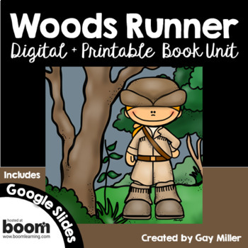 Preview of Woods Runner Novel Study by Gary Paulsen Digital + Printable
