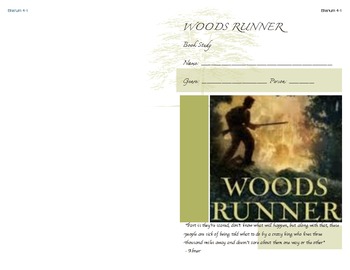 Preview of Woods Runner by Gary Paulsen Novel Study Booklet