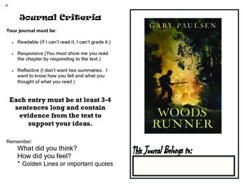 Preview of Woodsrunner Student Journal