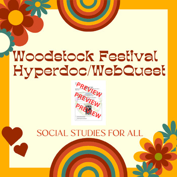 Preview of Woodstock 1969 Festival Hyperdoc/WebQuest Activity 