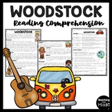 Woodstock Reading Comprehension Worksheet Hippies and the 1960s