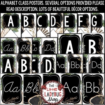 Free Uppercase Letter Alphabet Posters for the Classroom