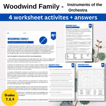 Preview of Woodwind Family: Instruments of the Orchestra