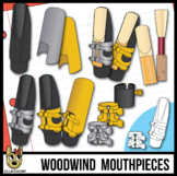 Woodwind Instrument Clip Art - Mouthpiece, Ligature, Cap, 