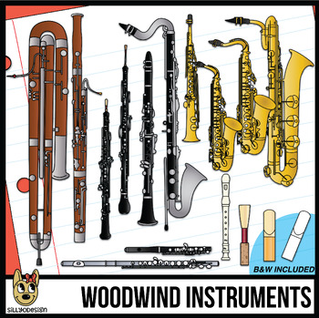 Preview of Woodwind Musical Instrument Clip Art