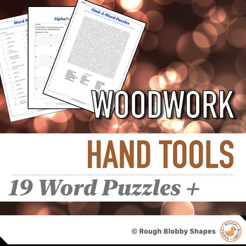 Preview of Woodwork - Hand Tools - Word Puzzles & Literacy
