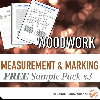 Preview of Woodwork - Measurement and Marking - Free Sample Pack