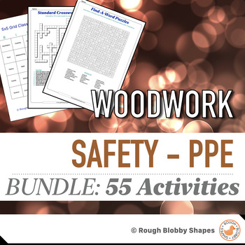 Preview of Woodwork - Safety PPE Personal Protective Equipment - Resources Bundle