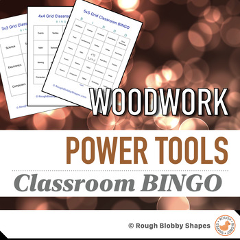 Preview of Woodwork - Power Tools - Classroom BINGO