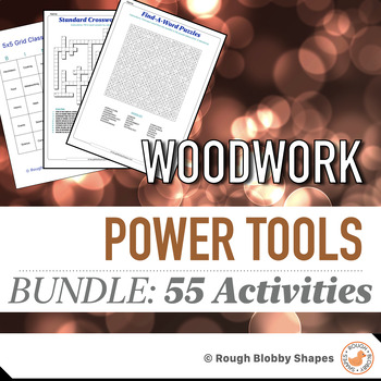 Preview of Woodwork - Power Tools - Resources Bundle