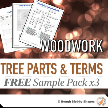 Preview of Woodwork - Tree Parts and Terms - Free Sample Pack