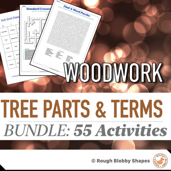 Preview of Woodwork - Tree Parts and Terms - Resources Bundle