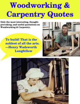 Preview of Woodworking & Carpentry Quotes