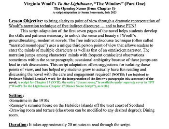 Preview of Woolf's To the Lighthouse First Scene Script