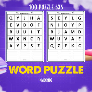 Preview of Word Activity Puzzle Book: Fun Word Grid Games Build Words