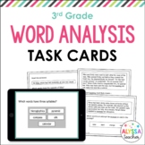 Word Analysis Task Cards (SOL 3.3b & 3.4) Print and Digital